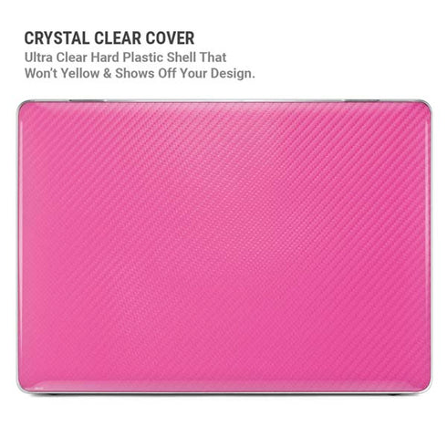 Pink Carbon Fiber Specialty Texture Material MacBook Air 15in (2023-2025) Case plus Skin